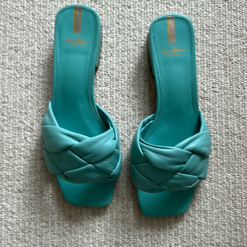 The Dawson slide by Sam Edelman in turquoise
